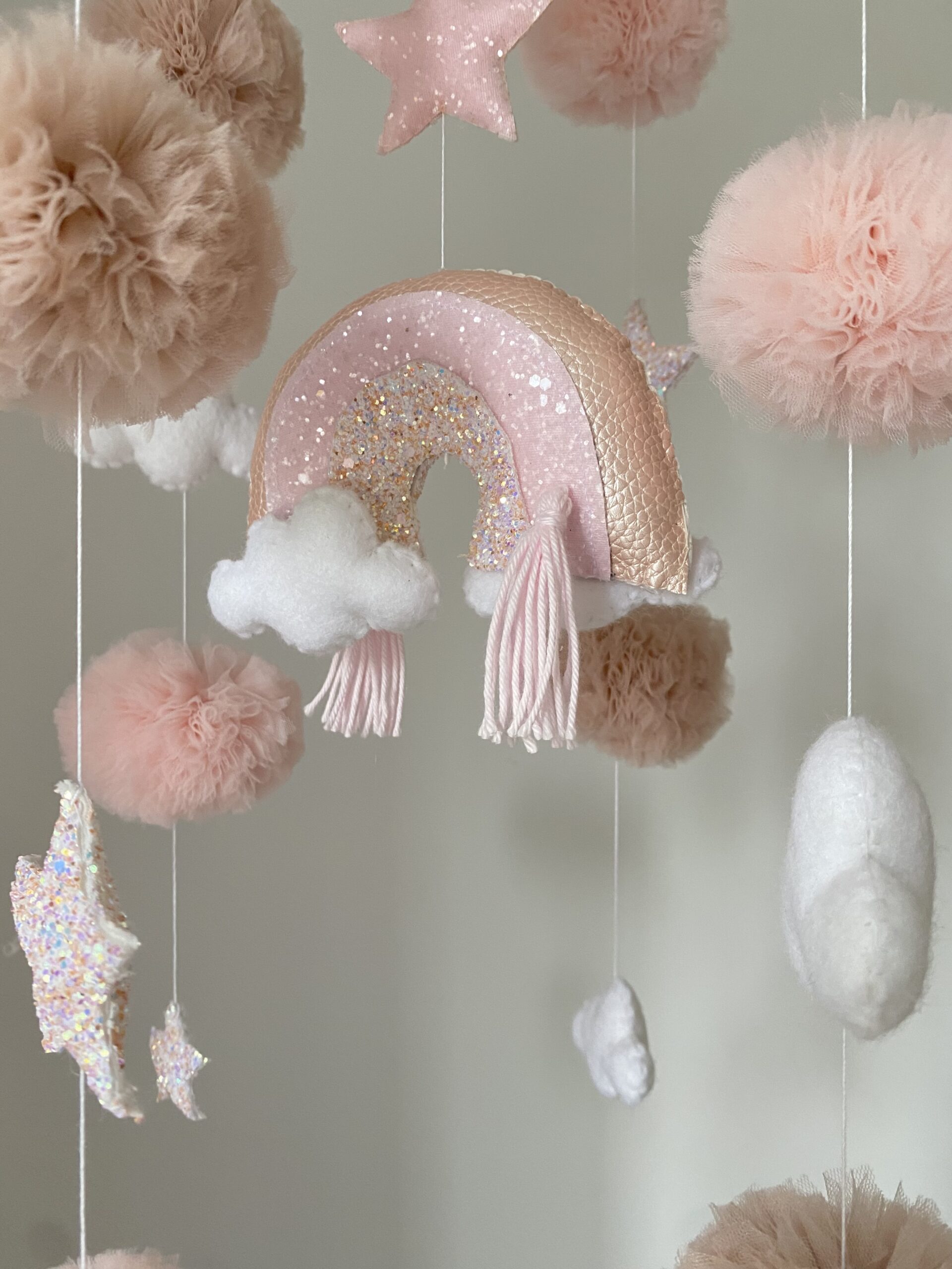 Bespoke Rainbow Baby Mobile - Megan